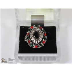 VINTAGE STYLE TURKISH COLORIZED RING