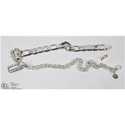 2 PCS 925 SILVER BRACELETS