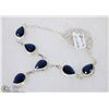 Image 1 : #35-TANZANITE GEMSTONE NECKLACE