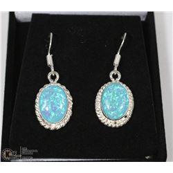 #12-AUSTRALIA FIRE OPAL GEMSTONE EARRINGS
