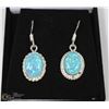 Image 1 : #12-AUSTRALIA FIRE OPAL GEMSTONE EARRINGS