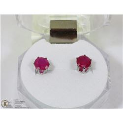 #40-RED RUBY EARRINGS