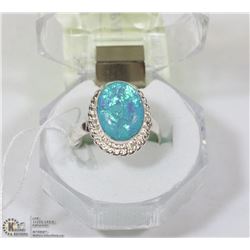 #9-AUSTRALIA FIRE OPAL GEMSTONE RING