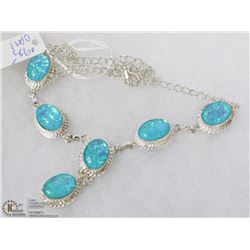 #11-AUSTRALIA FIRE OPAL GEMSTONE NECKLACE