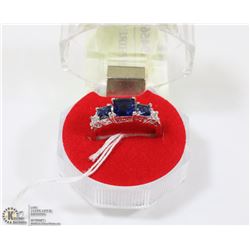 #86-BLUE SAPPHIRE GEMSTONE RING