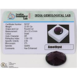 #50-PURPLE AMETHYST GEMSTONE 33.05CT