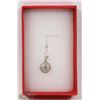 Image 1 : .925 STAMPED CHAIN & PENDANT WITH 0.15K DIAMOND.