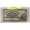 Image 1 : 1900 DOMINION OF CANADA TWENTY FIVE CENT SHIN