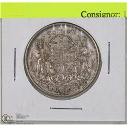 CANADA 1945 SILVER HALF DOLLAR
