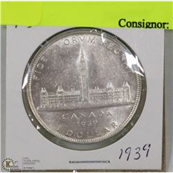 CANADA 1939 SILVER DOLLAR