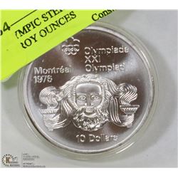 1976 OLYMPIC STERLING SILVER 1.4453 TROY OUNCES