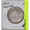 Image 1 : 1952 - 50 CENT PIECE, NARROW DATE