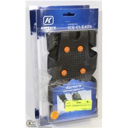 LOT OF 2 KORKERS ICE CLEATS  SIZE LARGE