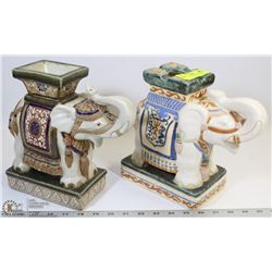 ELEPHANT VASE AND ASHTRAY