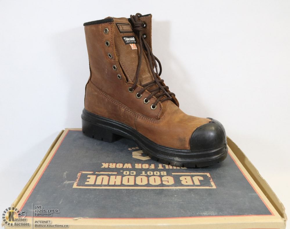 JB GOODHUE SIZE 10 STEEL TOE WORK BOOTS