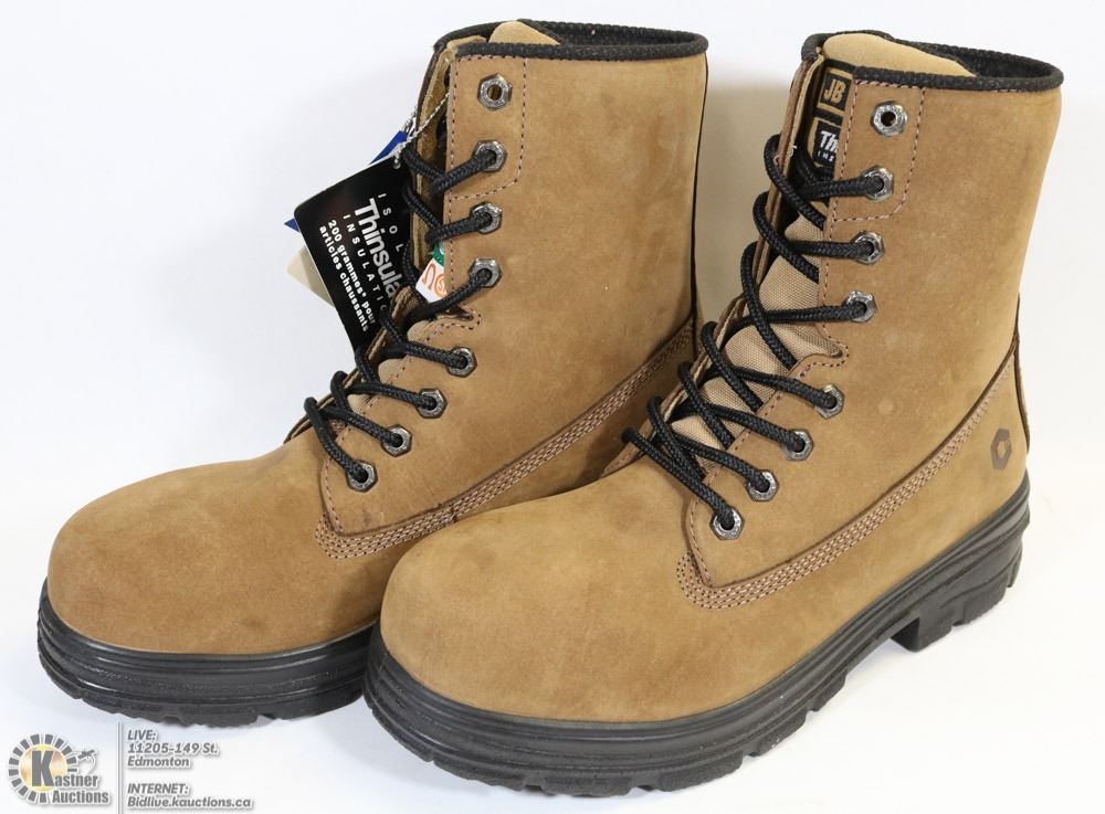 JB GOODHUE SIZE 9.5 STEEL TOE WORK BOOTS