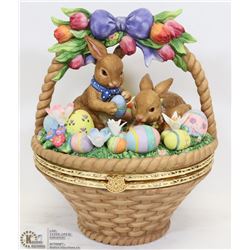 PORCELAIN EASTER BASKET.