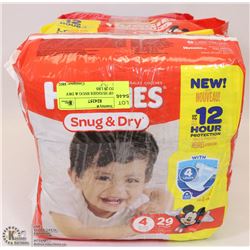 3 BAGS OF HUGGIES SNUG & DRY FOR 16 TO 28 LBS