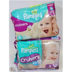 3 BAGS OF PAMPERS CRUISERS FOR 27LBS