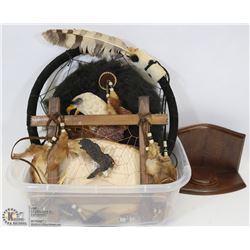 BEADED BRACELET, DREAM CATCHER EAGLE HANGINGS.