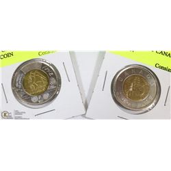 2011 BOREAL FOREST CANADA 2 DOLLAR COIN AND 2012