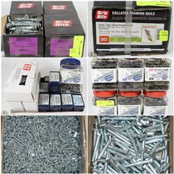 FEATURED ITEMS: ASSORTED CASES OF FASTENERS!