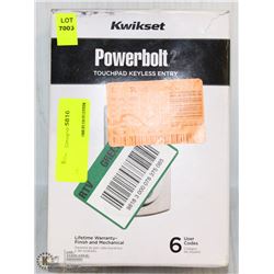-ON CHOICE- KWIKSET TOUCH-PAD KEYLESS ENTRY