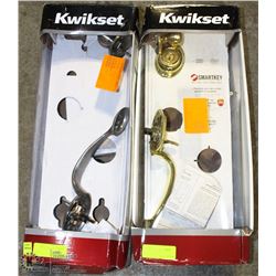 2 PARTIAL KWIKSET DELUXE FRONT-ENTRY DOOR ASSEMBLY