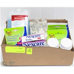SMALL LOT OF MEDICAL SUPPLIES + BANANA BOAT LIP