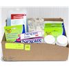 Image 1 : SMALL LOT OF MEDICAL SUPPLIES + BANANA BOAT LIP