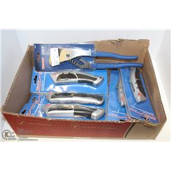 LOT WITH 8 NEW WESTWARD HAND-TOOLS INCL. AUTO-LOAD
