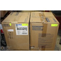 2 CASES OF K-C KLEENGAURD HOOD-TO-BOOT COVERALLS