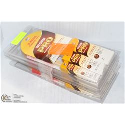 LOT OF 5-3 PIECE COMBO PACKS(15) OF WOOSTER PRO