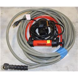 LOT WITH COLD-WATER HOSES + MANUAL & AUTO PUMP