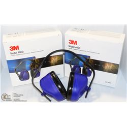 PAIR OF 3M MODEL 4000 EARMUFF/PROTECTION-ON CHOICE