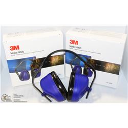 PAIR OF 3M MODEL 4000 EARMUFF/PROTECTION-ON CHOICE