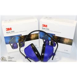 PAIR OF 3M MODEL 4000 EARMUFF/PROTECTION-ON CHOICE