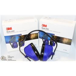 PAIR OF 3M MODEL 4000 EARMUFF/PROTECTION-ON CHOICE