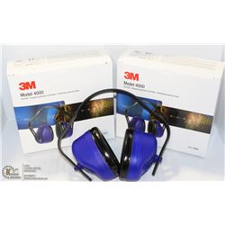 PAIR OF 3M MODEL 4000 EARMUFF/PROTECTION-ON CHOICE