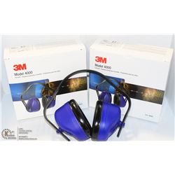 PAIR OF 3M MODEL 4000 EARMUFF/PROTECTION-ON CHOICE