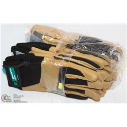 5-PAIRS OF MEDIUM MECH-PRO GRIP MECHANICS GLOVES