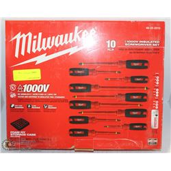 NEW MILWAUKEE 10-PC. 1000V-INSULATED DRIVER KIT