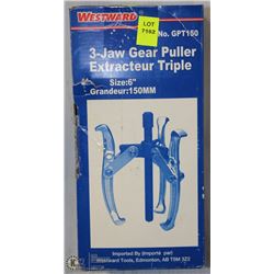 NEW WESTWARD 3-JAW GEAR PULLER- 6"
