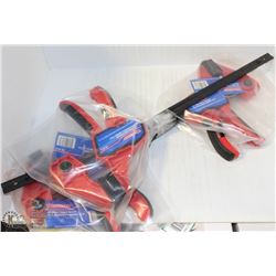 GROUP OF 3 NEW WESTWARD 12" TRIGGER-CLAMPS -ON CHOICE-