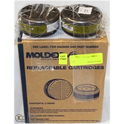 6-PAIRS OF MOLDEX MULTI-GAS/VAPOR-SMART CARTRIDGES