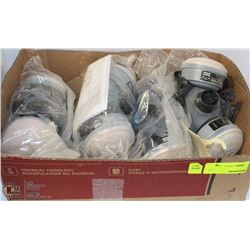 FLAT W/ 4 NEW NORTH M#3001 RESPIRATION MASKS