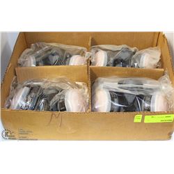 FLAT W/ 4 NEW NORTH M#3001 RESPIRATION MASKS