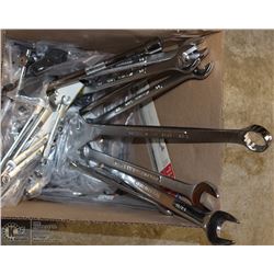 LOT VARIOUS SOCKET DRIVES + CRESCENT WRENCHES