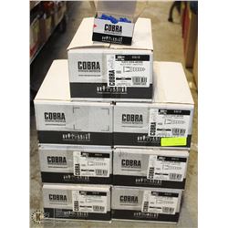 7 CASES OF COBRA PLASTIC SCREW ANCHORS