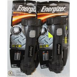 PAIR OF ENERGIZER HARDCASE-PRO 4-BULB LED FLASH-